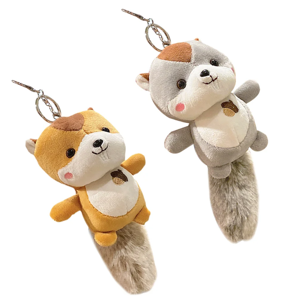

2 шт., Брелоки для ключей в форме белки