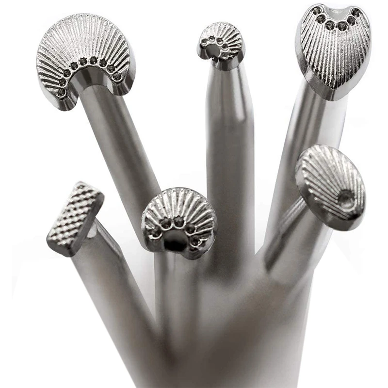 

Набор инструментов для штамповки, 6 шт., для работы с кожей