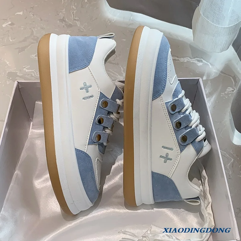 

New Women Sneakers White Autumn Sports Shoes Tennis Platform Flat Vulcanize Chunky Korean Casual Running Spring Basket