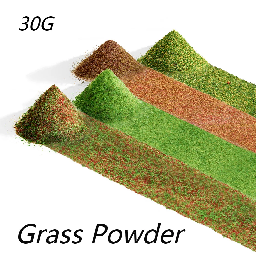 

30G Terrain Powder Model Static Grass Simulation Ground Powder Foliage for Railway Train Wargame Landscape Scenery for Diorama