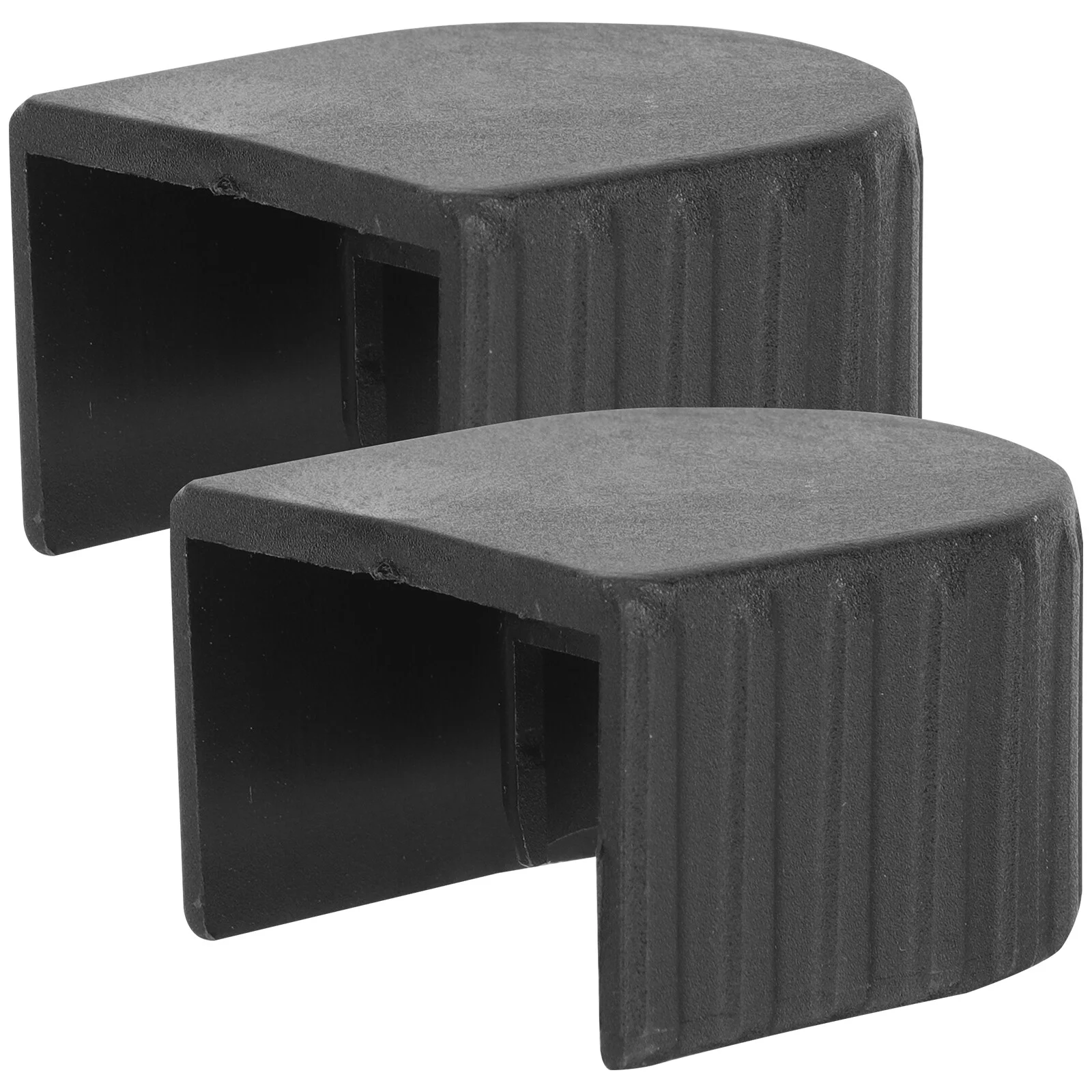 

2 Pcs Bamboo Ladder Cap Telescoping Guards Protective Covers Component Caps Plastic Protector Pads Supply Step Replacing Part