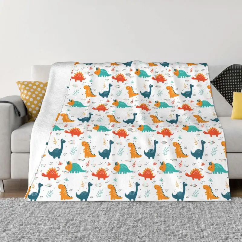 

Ультрамягкое Флисовое одеяло с рисунком динозавров, теплое фланелевое одеяло для постельных принадлежностей, домашнее освещение