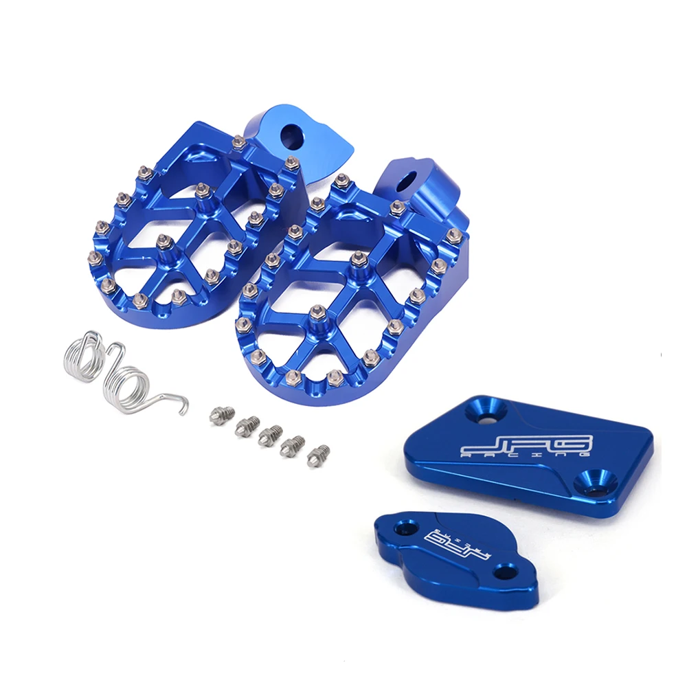 

Motorcycle Front Rear Brake Reservoir Cover Footpeg Footrest For Yamaha YZ 125 250 250F 450F 250X 250FX 450FX WR 250F 450F