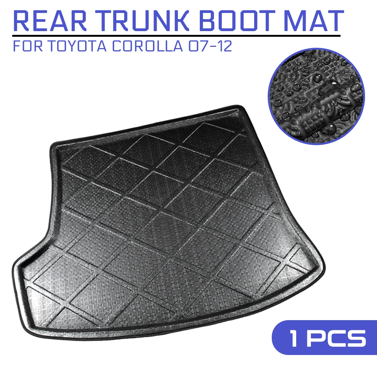 

Carpet Car Floor Mat Rear Trunk Anti-mud Cover For Toyota Corolla 2007 2008 2009 2010 2011 2012