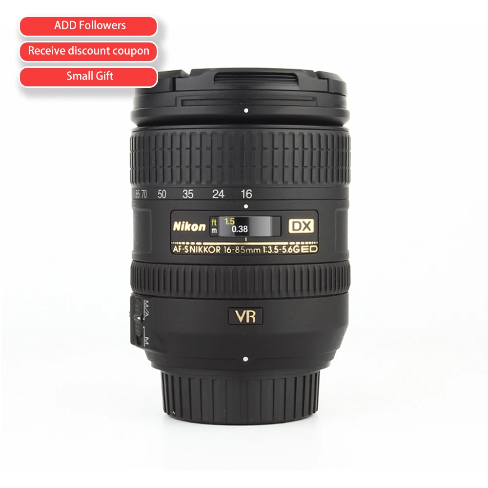 

Nikon AF-S DX NIKKOR 16-85mm f/3.5-5.6G ED Vibration Reduction Zoom Lens with Auto Focus for Nikon DSLR Cameras
