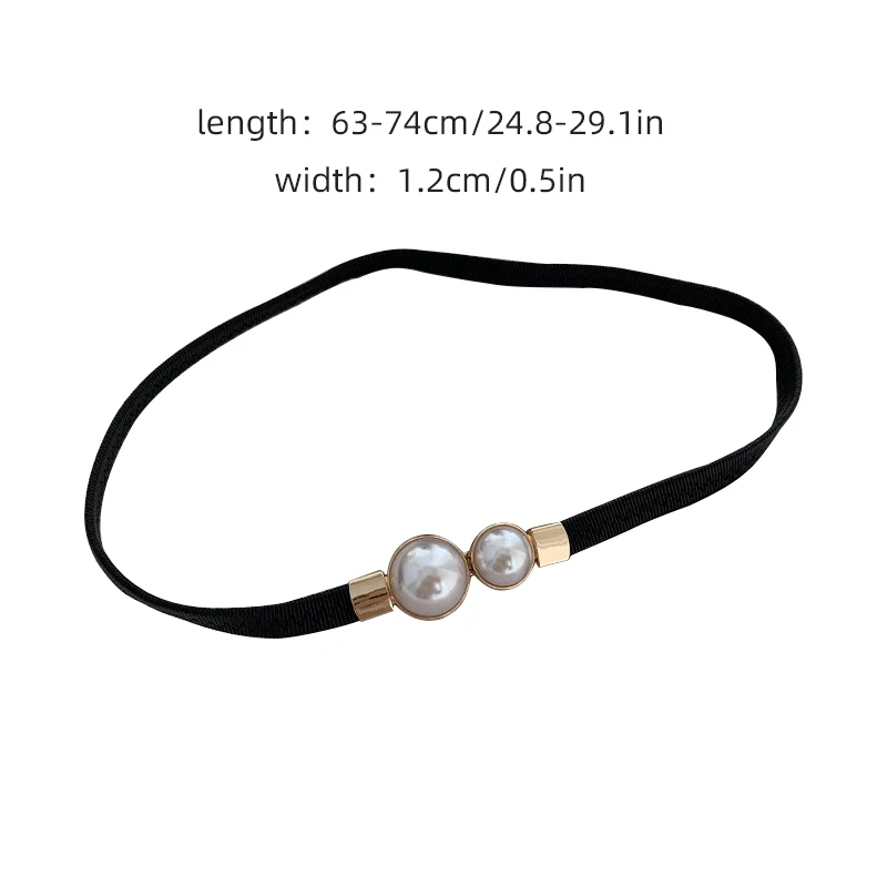 Ремень тонкий женский модный декоративный пояс из искусственной кожи с