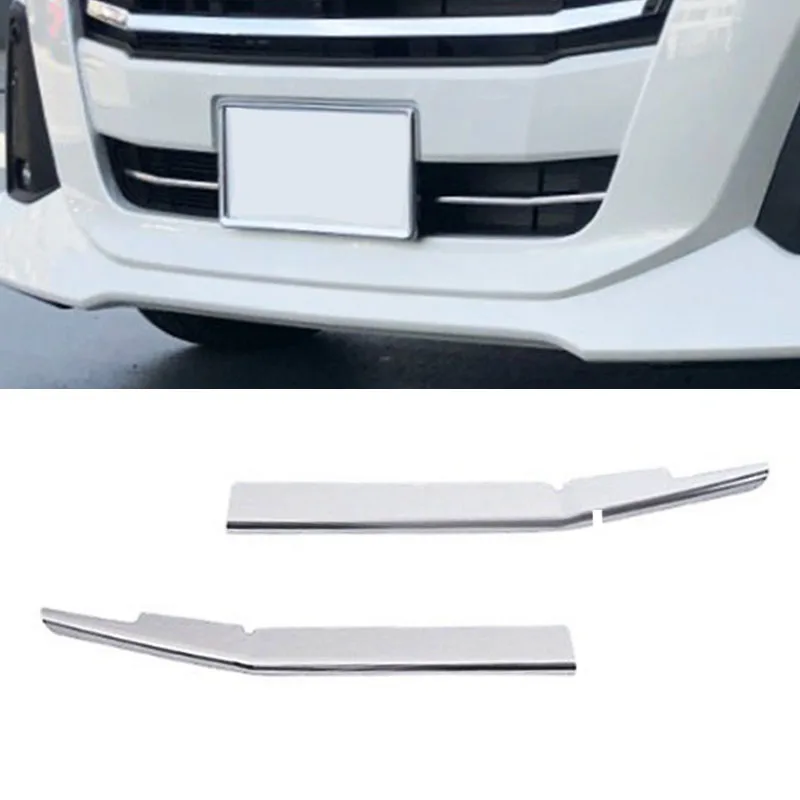 

1 пара под переднюю и Центральную решетку радиатора для Toyota Roomy 2019-2021, хромированные молдинговые полосы, крышка, отделка, Стайлинг автомобиля