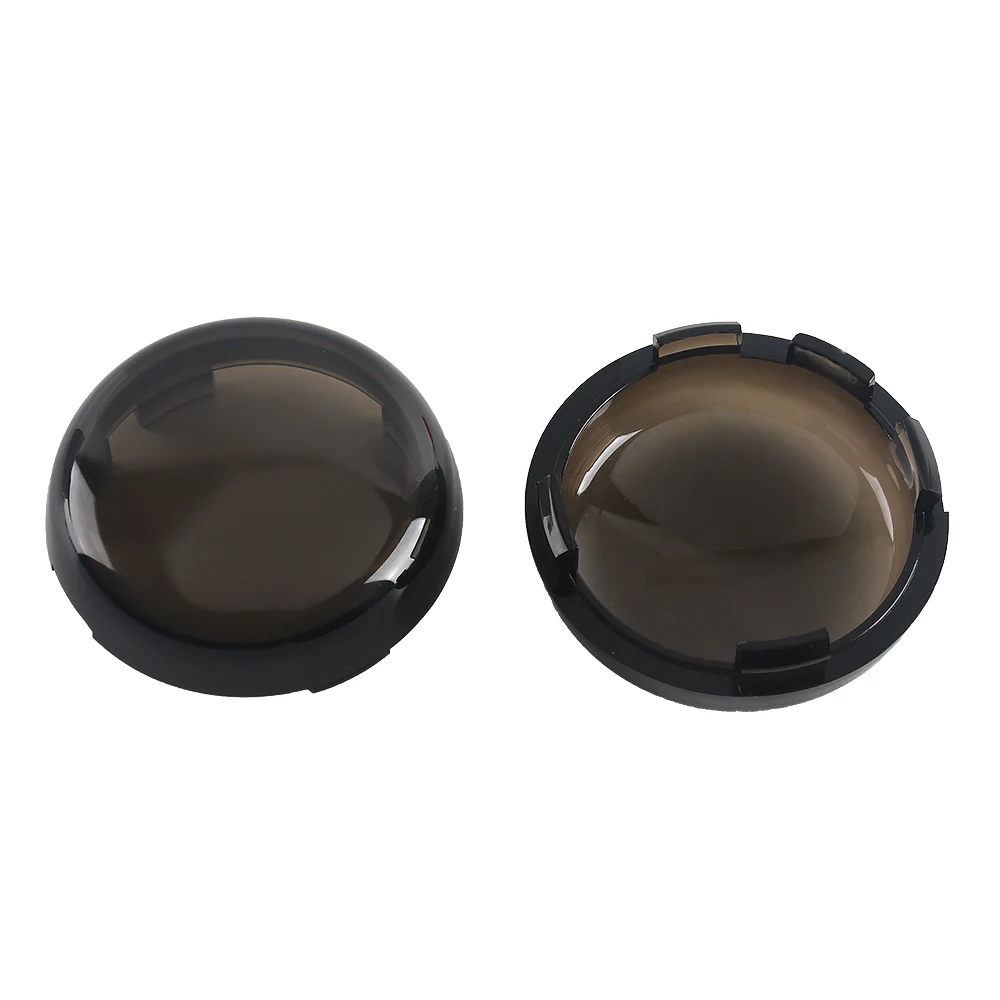 2Pcs Motorcycle Indicator Lens Cover Turn Signal Light Cap For Harley Sportster 883 1200 XL Iron Dyna Softail Touring Glide Road - купить по