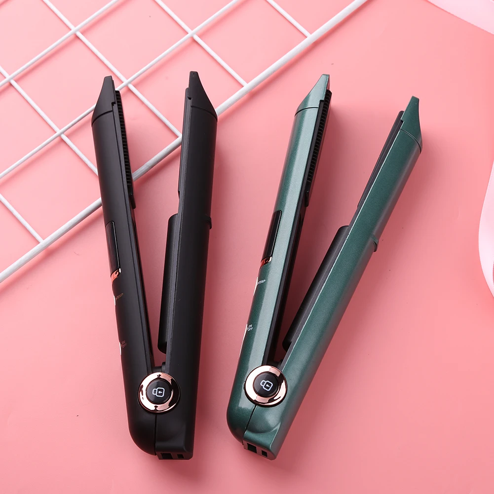 

PRITECH USB Cordless mini 3 colors Hair Straightener Curler Hair Flat Iron Professional Fast Warm-up Thermal Hair Flat Iron