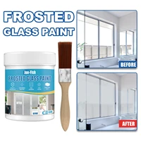 frosted glass paint with brush coating matte household door and window shading paint hazy tile grout and sealer bathroom office