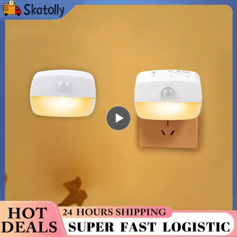 

Wall Lamp Night Lamp Light Eye Protection Smart Motion Sensor Wireless Closet Light For Home Aisle Wc Hallway Stair Night Light