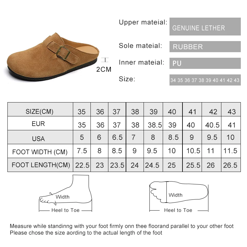 AIYUQI Slippers Women Real Leather 2023 New Large Size 41 42 43 Women Summer Shoes Retro Outerwear Flat Lazy Half Slippers Women
