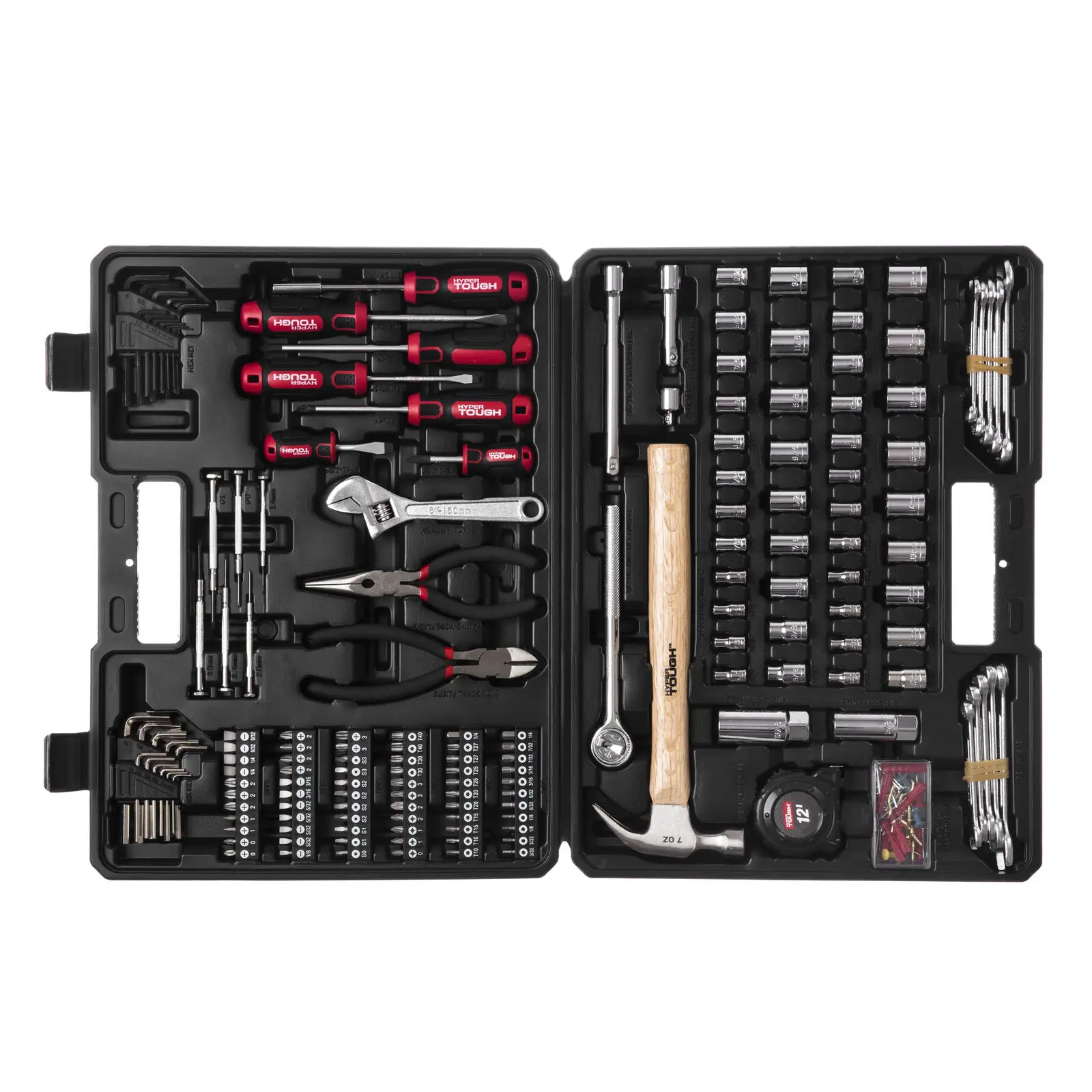 

215 Piece SAE/MM Multi Tool Home Repair Tool Set，tools