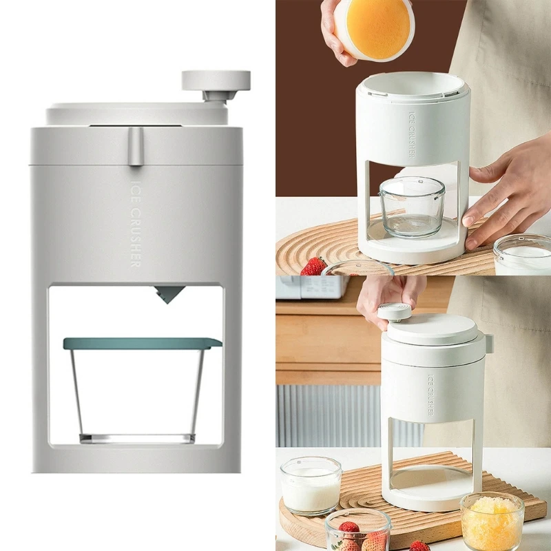 

Portable Manual Ice Crusher Shape Hand Crank Manual Ice Crusher Shaved Ice Machine Kitchen Bar Ice Blenders Fun Drinks Tools