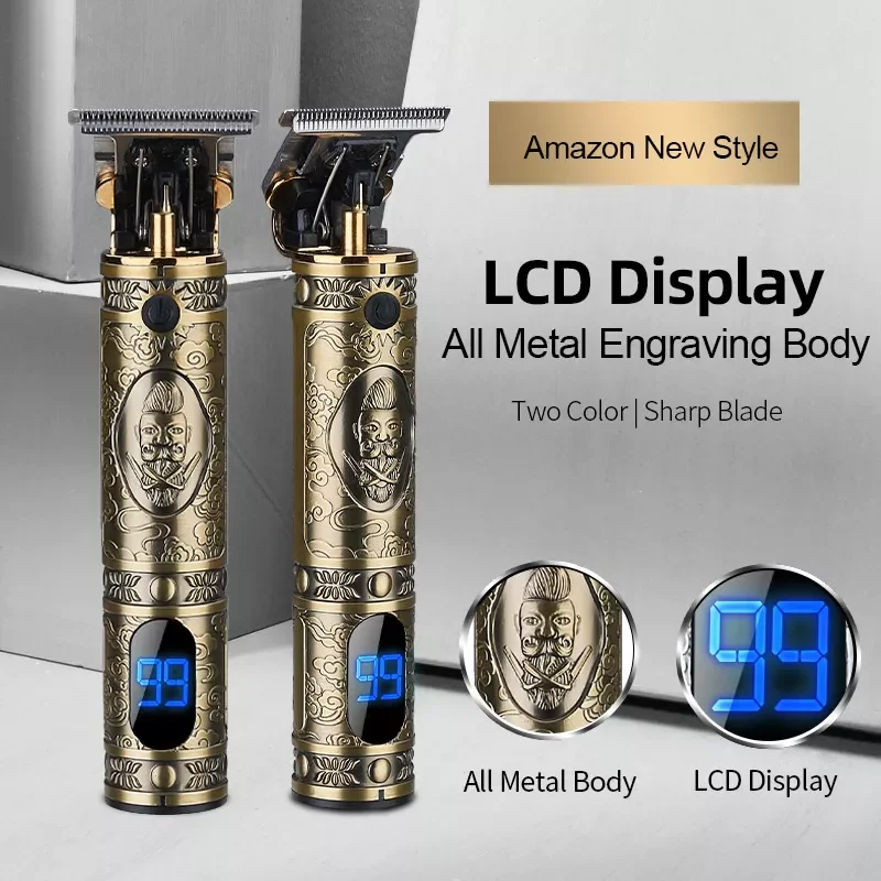 

NEW2023 Men Hair Clipper Hair Trimmer Cordless Shaver Trimmer 0mm Barber Hair Cutting Machine Beard Trimmer Beard Clipper TSLM1