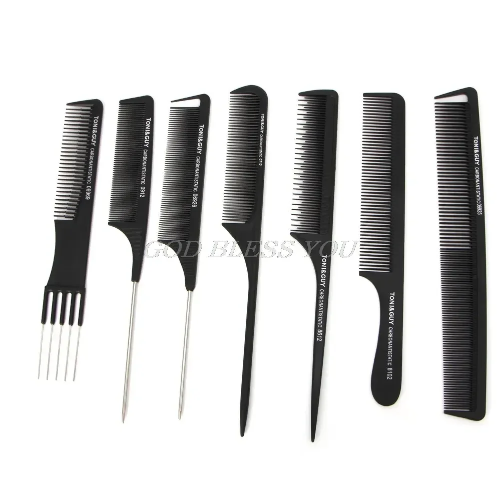 

Black Fine-tooth Metal Pin Hairdressing Hair Style Rat Tail Comb Brush Hot Drop Shipping