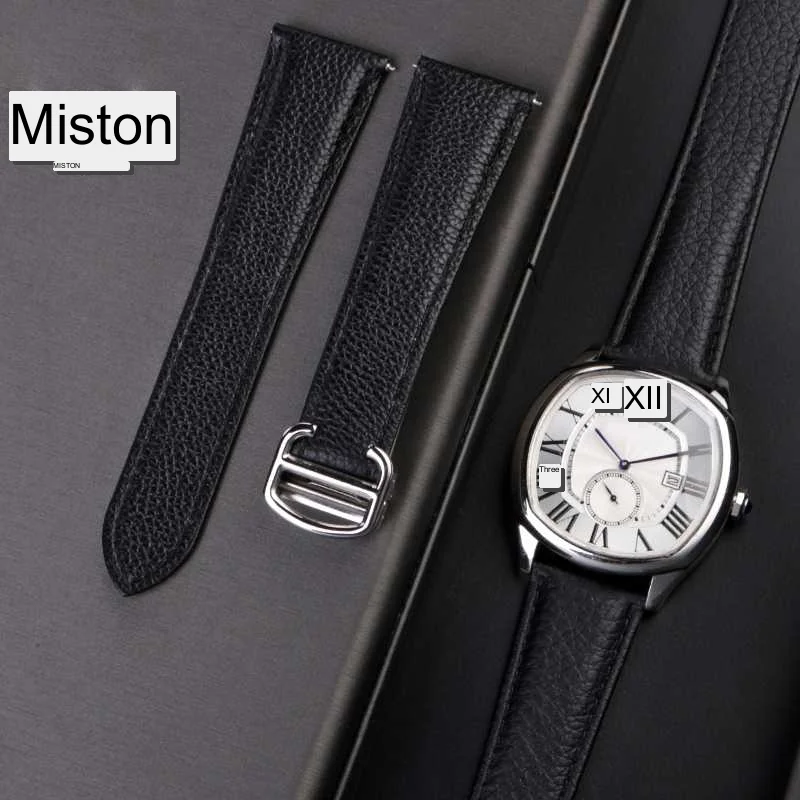 Ремешок кожаный для наручных часов 19 20 22 23 мм