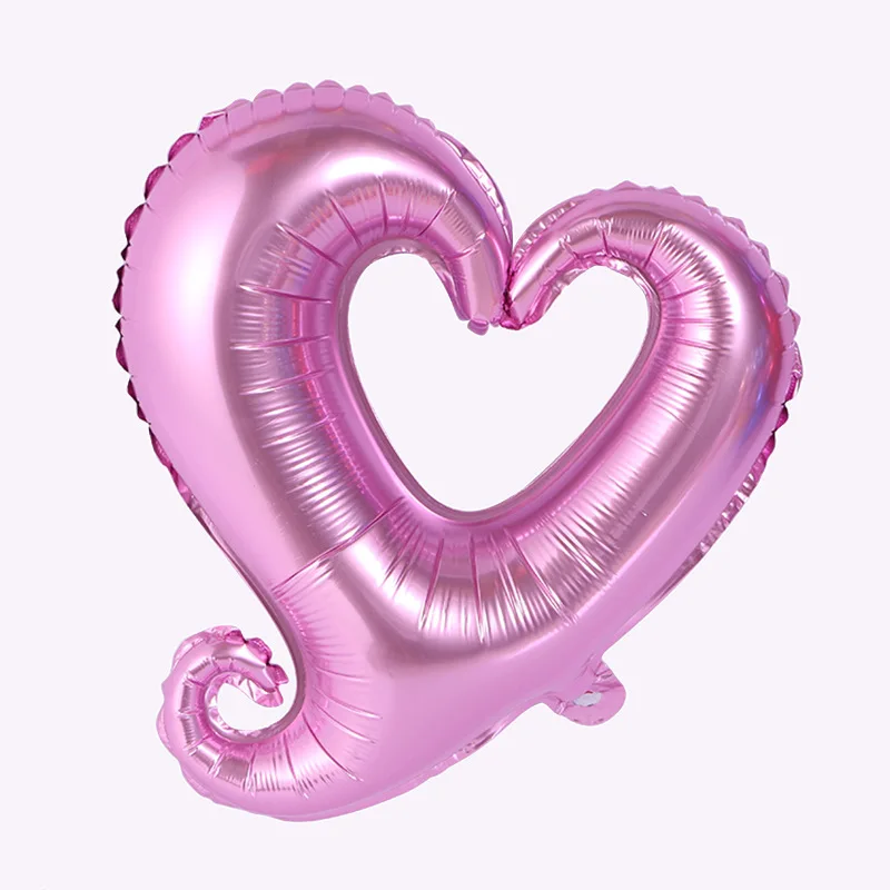 

Wedding Decoration Balloons Birthday Valentine's Day Love Heart-shaped Balloons Proposal 18-inch Hooked Aluminum Film Balloons