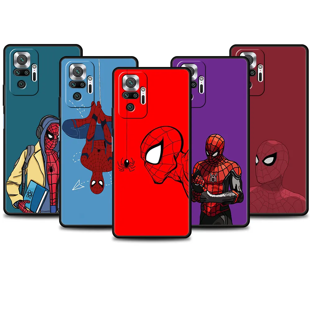 Чехол из ТПУ для Xiaomi Redmi 9 9a 9c k40 чехол Note 9s 10 11 11e 8 Pro телефона Marvel Человек-паук Том