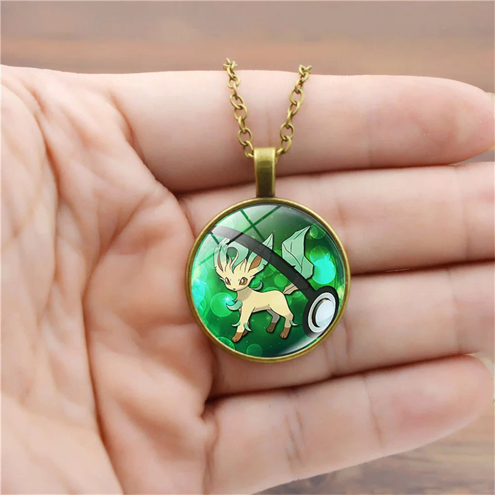 Ожерелье с аниме покемоном Пикачу мультяшное ожерелье кулоном из сплава цепочка