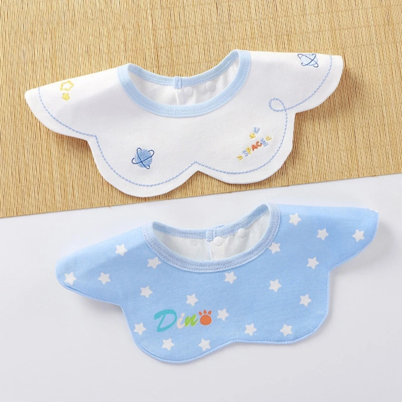 

Premium Quality Waterproof Cotton Baby Bibs with Pure Flap Mouth - Keep Your Little One Clean and Dry with this Innovative Wate