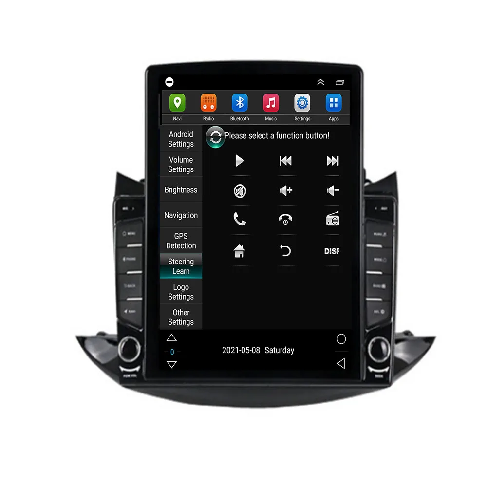 Для Tesla Style 2Din Android 14 Автомобильный радиоприемник для Chevrolet TRAX 2017-2035 Мультимедийный