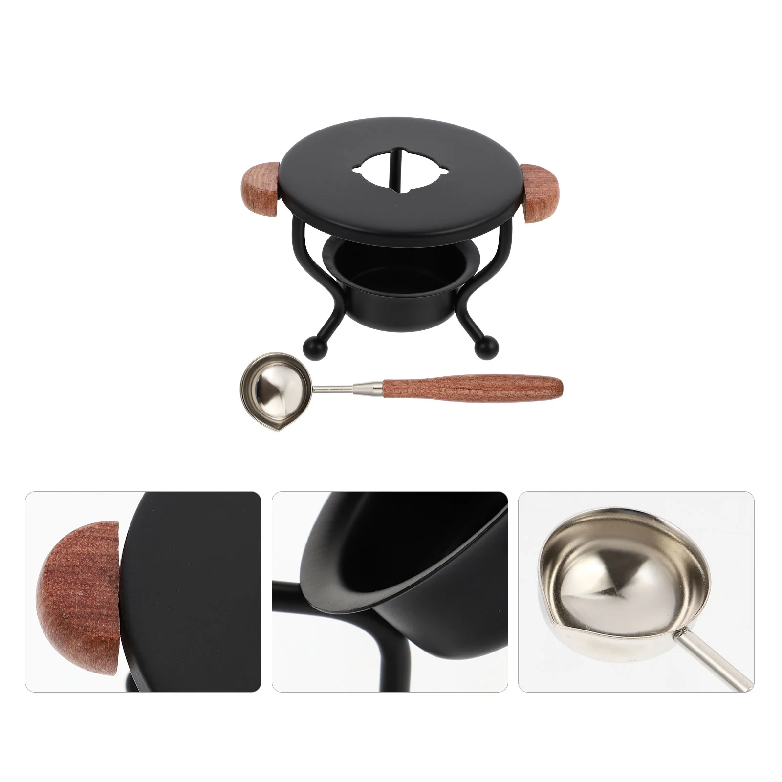 

Wax Spoon Melting Stove Seal Warmer Furnace Lacquer Kit Stamp Tool Sealing Beadswoodmolten Set Melter Practical Sticks Making