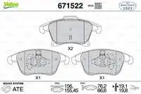 

671522 для ten brake BALATASI GALAXY S MAX 15 / MONDEO IV 14 / 16 rim tdci