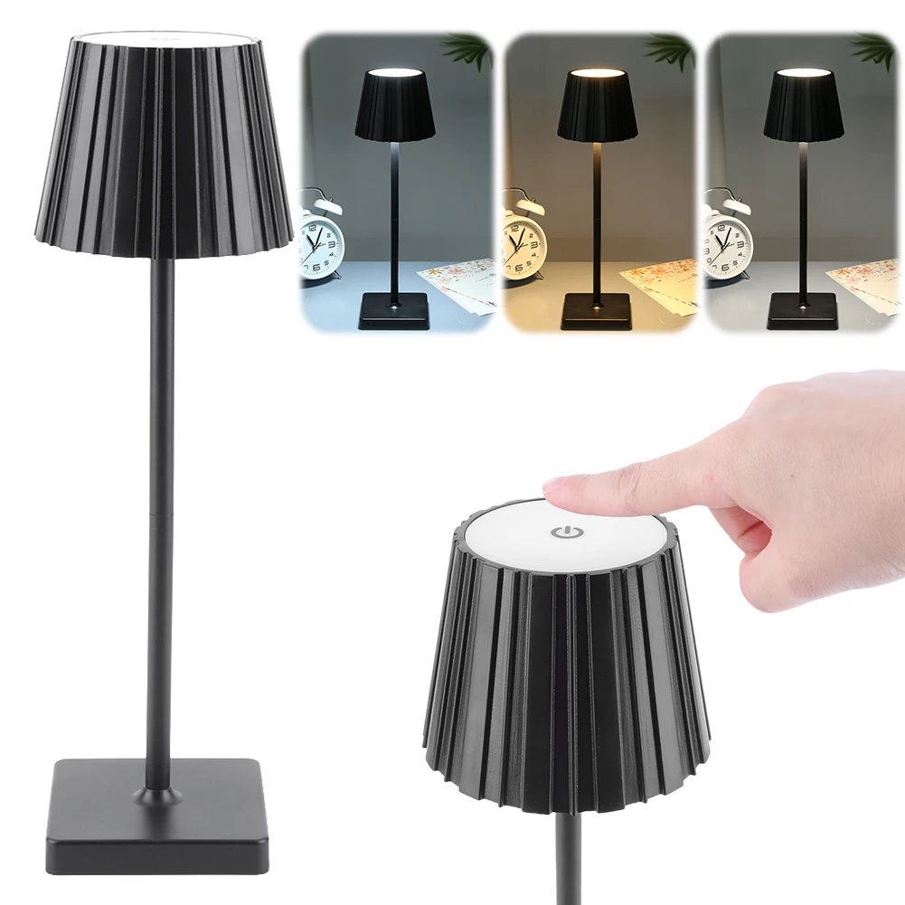 Сенсорная лампа прикроватная светодиодная настольная беспроводная с