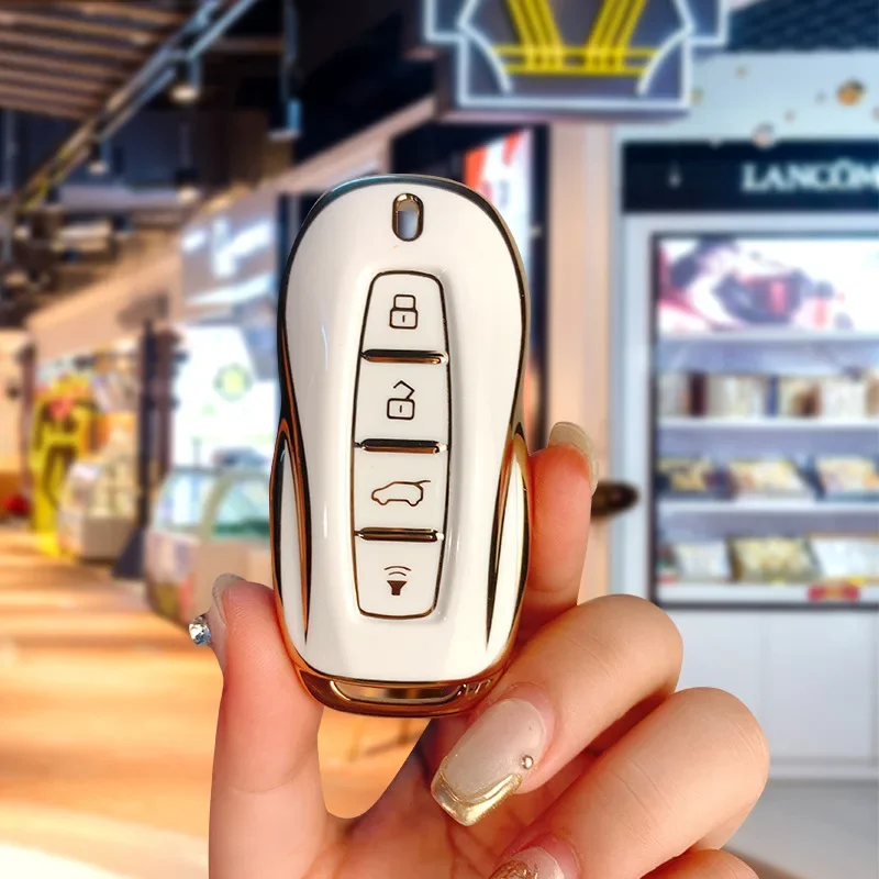 

Силиконовый чехол для автомобильного ключа с 4 кнопками, набор оболочек для Ford EQUATOR JMC Plus 5 6 7 Sport EcoBoost, аксессуары для брелоков с дистанционным управлением