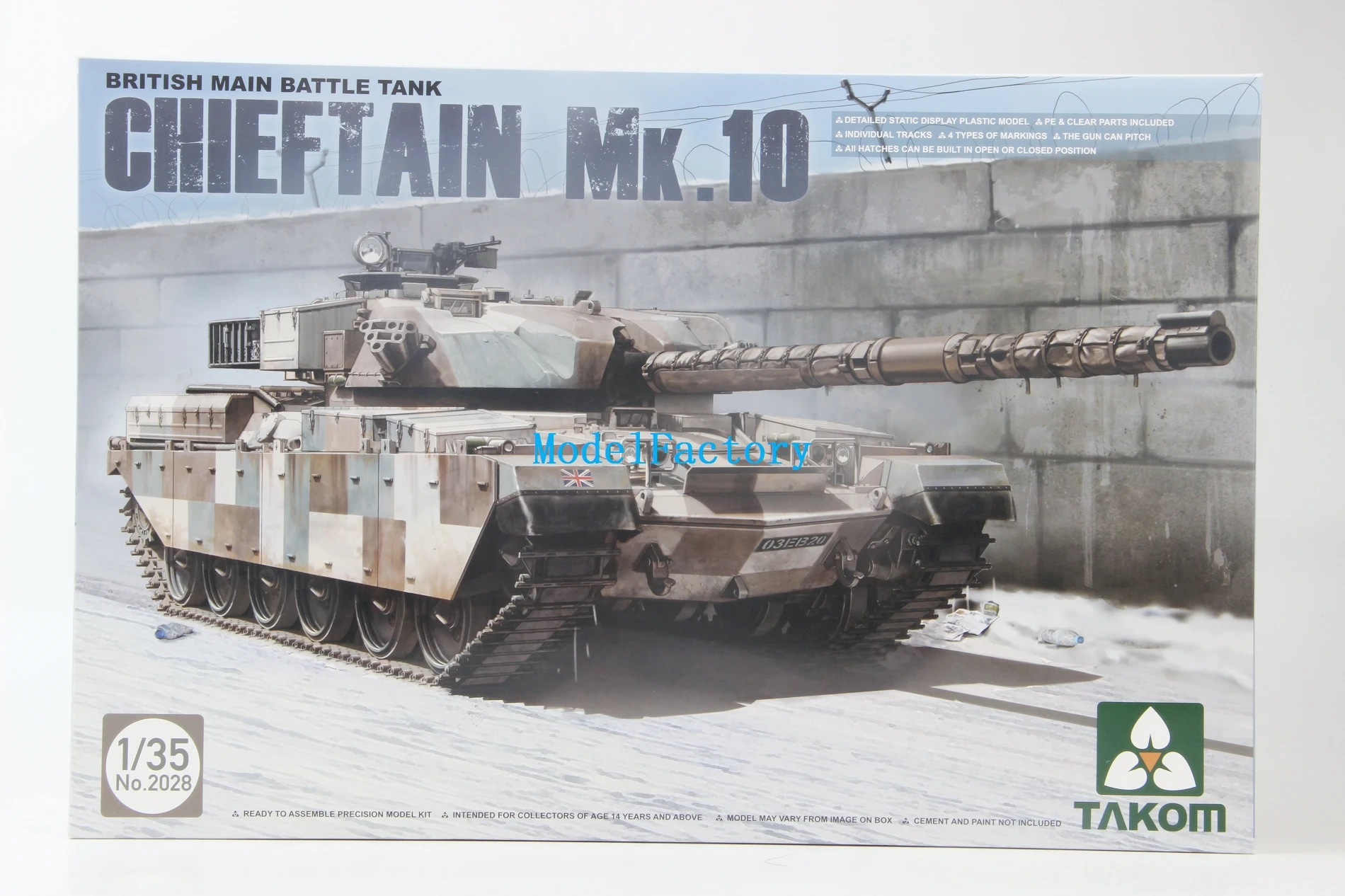 

Набор моделей Takom 2028 1/35 Британский главный боевой танк Chief Mk.10
