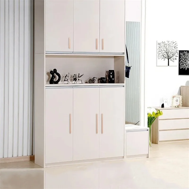 Дверные ручки шкафа из цельного дерева дверные ящика деревянные для мебельной