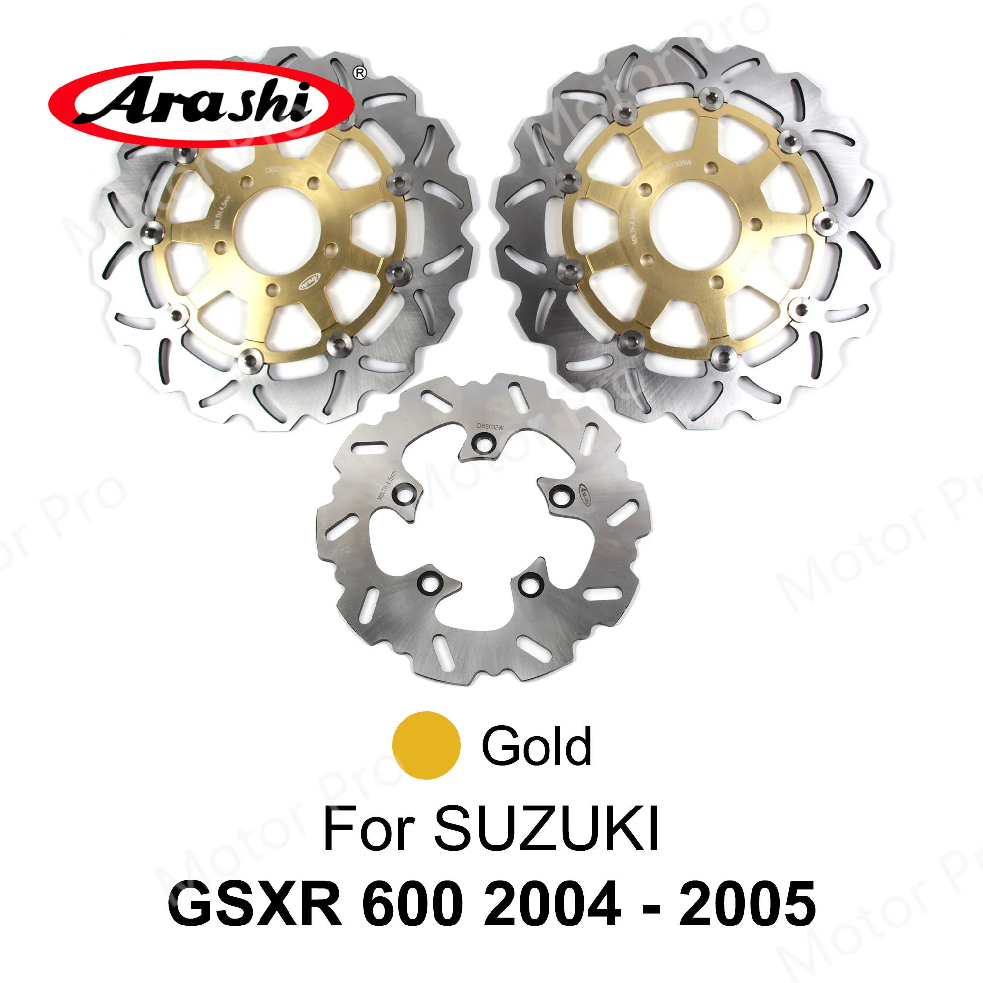 Arashi 1 комплект для SUZUKI GSX-R GSXR 600 1997-2017 передние и задние тормозные диски с ЧПУ GSXR600 1998 1999 2000 2001 2002 2003 2004