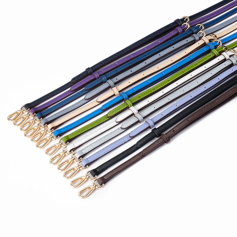 1.2cm wide Leather Replacement Belt Crossbody Strap Purse Handles Luxury Adjustable Shoulder Strap Women Bag Accessorie