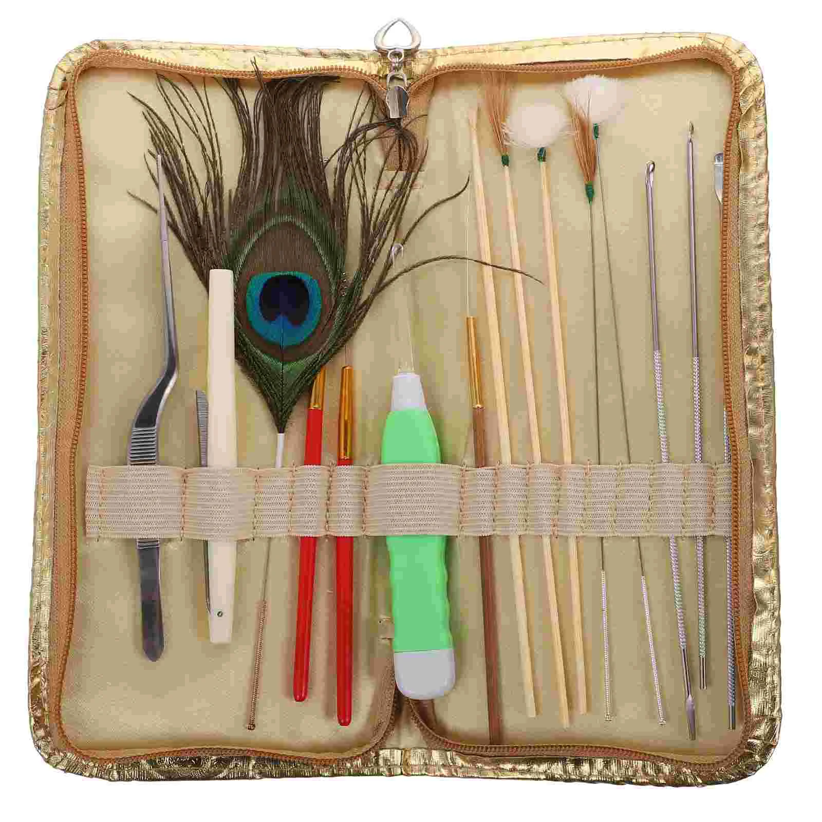 

1 Set of Stainless Steel Wax Removal Metal Pick Cleaner Tool Stainless Steel Cleaner Reusable Cleaner
