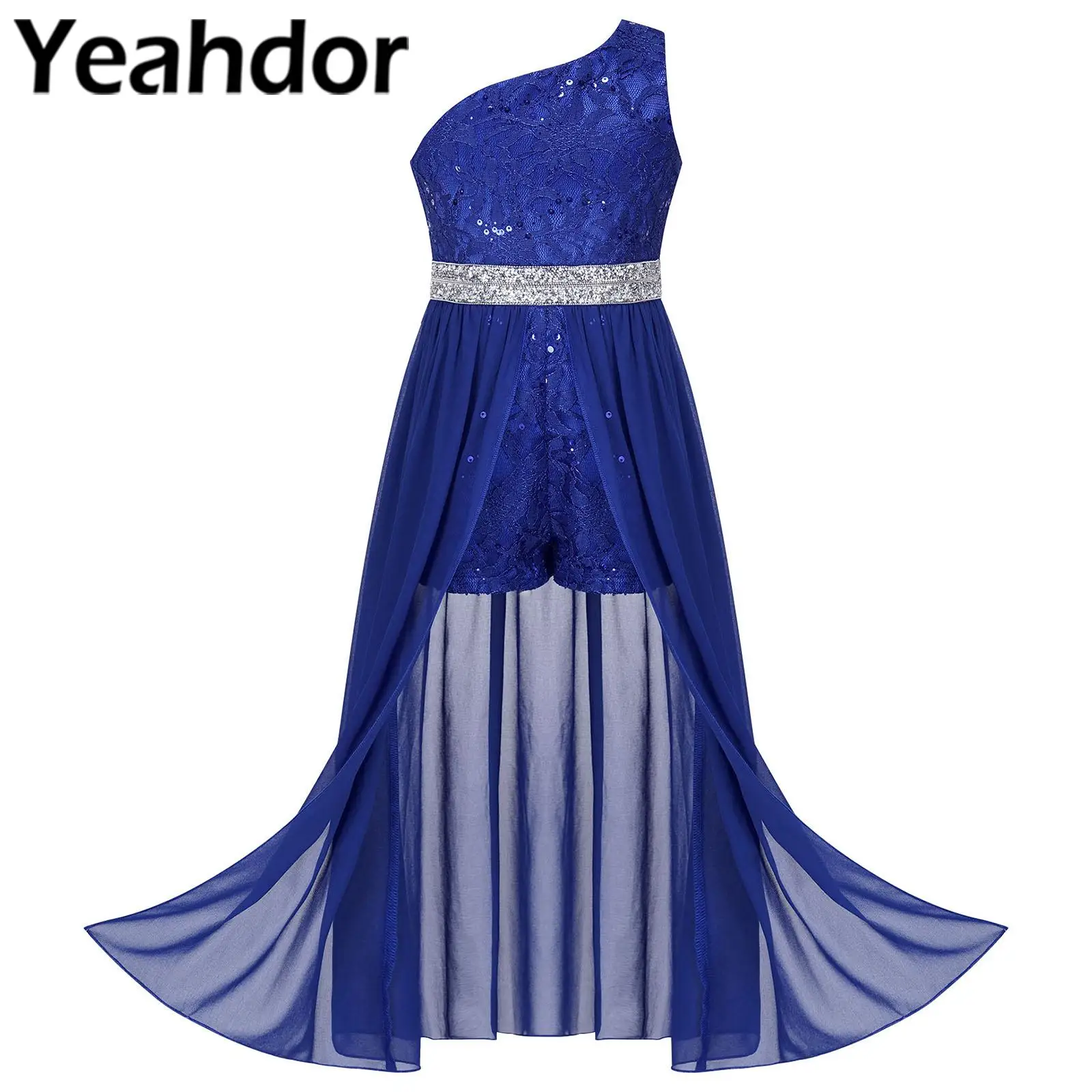 

Bridesmaid Dresses Kids Floral Lace Romper Dress Chiffon Princess Girls Dress First Communion Costume Formal Wedding Party Dress