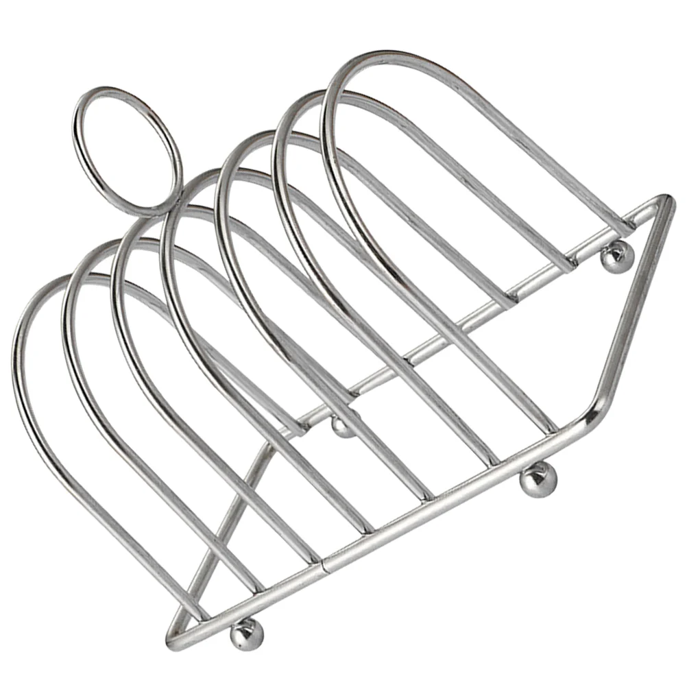 

Rack Toast Bread Holder Stand Cooling Steamer Tabletop Sliced Countertop Metal Storage Tray Breakfast Shelf Toaster Tissue