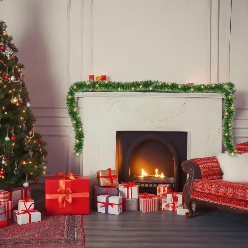 Гирлянда из искусственной зелени 14 8 футов рождественская гирлянда украшение