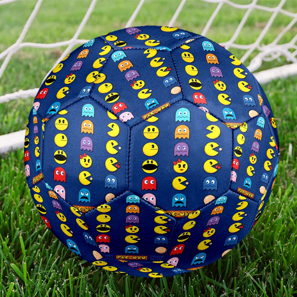 Фото Футбольный мяч Pacman Beautiful size 5 с красочным узором, машинной сшивкой, для тренировок и матчей, праздничный подарок_LIAN №2