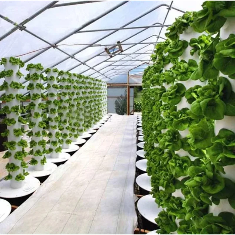 Вертикальная гидропонная система для выращивания клубники