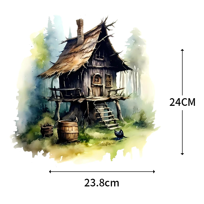 Креативные цветные чернильные Стикеры для теплопередачи в стиле ретро