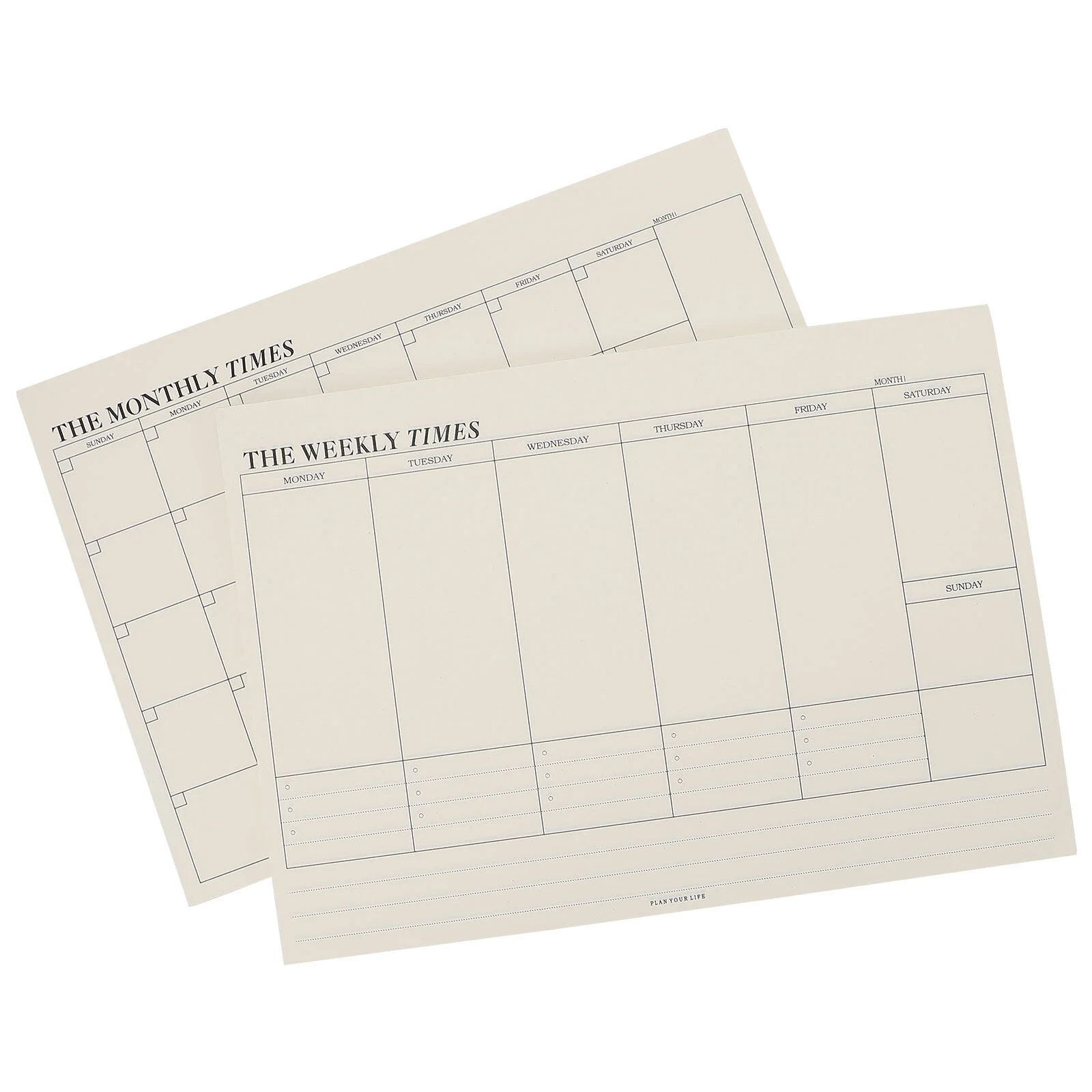 

2 Pcs Notepads For Work Tear-off Schedule Desktop Planning Pad Weekly Planner Paper Notebook Notepads Work Agenda
