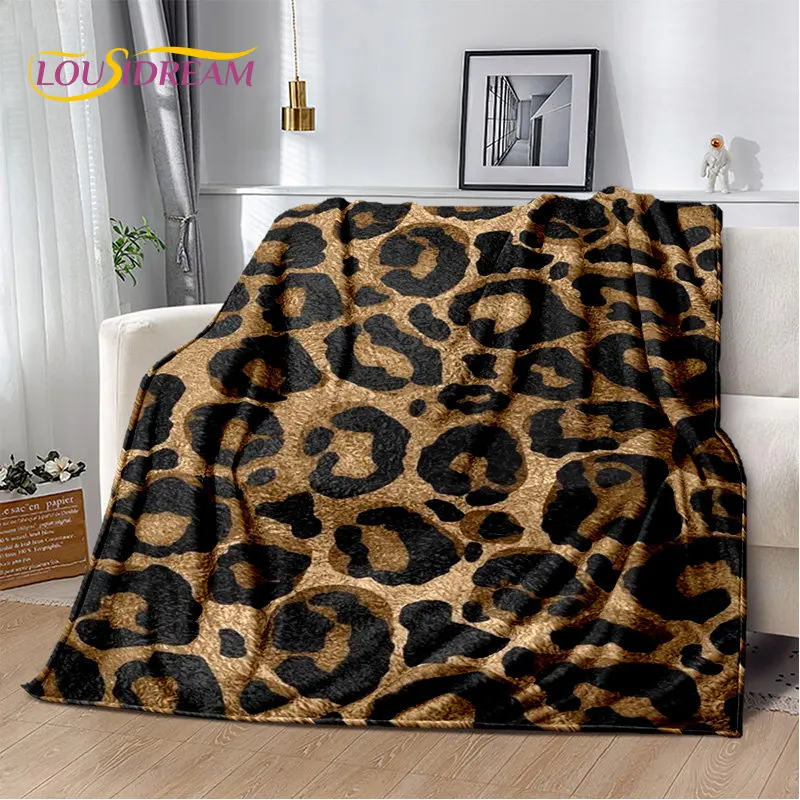 

3D Wild Leopard Print Series Soft Plush Blanket,Flannel Blanket Throw Blanket for Living Room Bedroom Bed Sofa Picnic Cover Kids