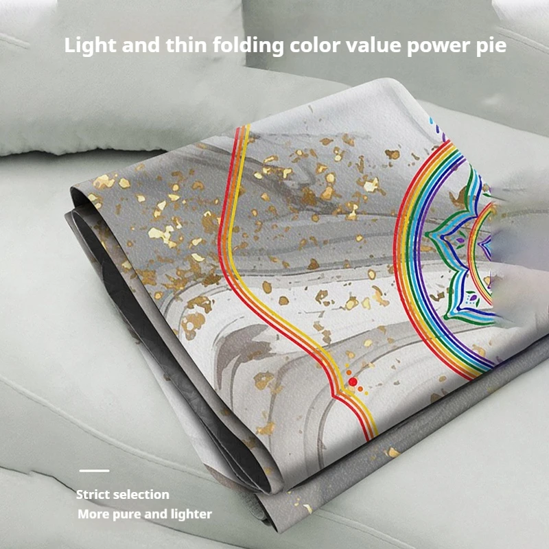 Расширенный нескользящий коврик для йоги 68 см экологически чистый Женский