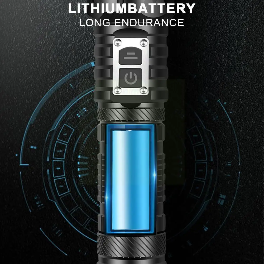 

Мощный яркий фонарик XHP160 3535A XHP70, перезаряжаемый мощсветильник фонарик, тактический высокий фонарь, светодиодный фонарик Z5X5