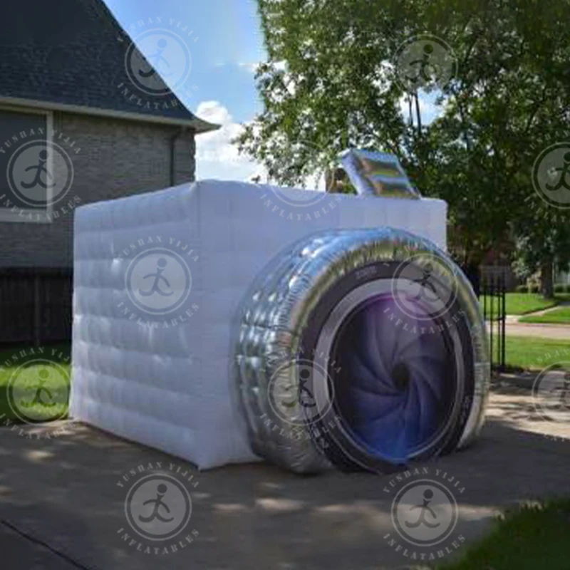 

Новый стиль, надувная квадратная фотобудка в форме фотокамеры, фотосессия для свадьбы и искусства