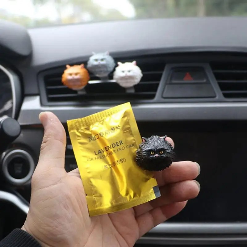 

Car Vent Clip Cat Car Air Freshening Diffuser Cute Air Freshener For Car Creative Car Air Outlet Freshener Perfume Clip Aroma