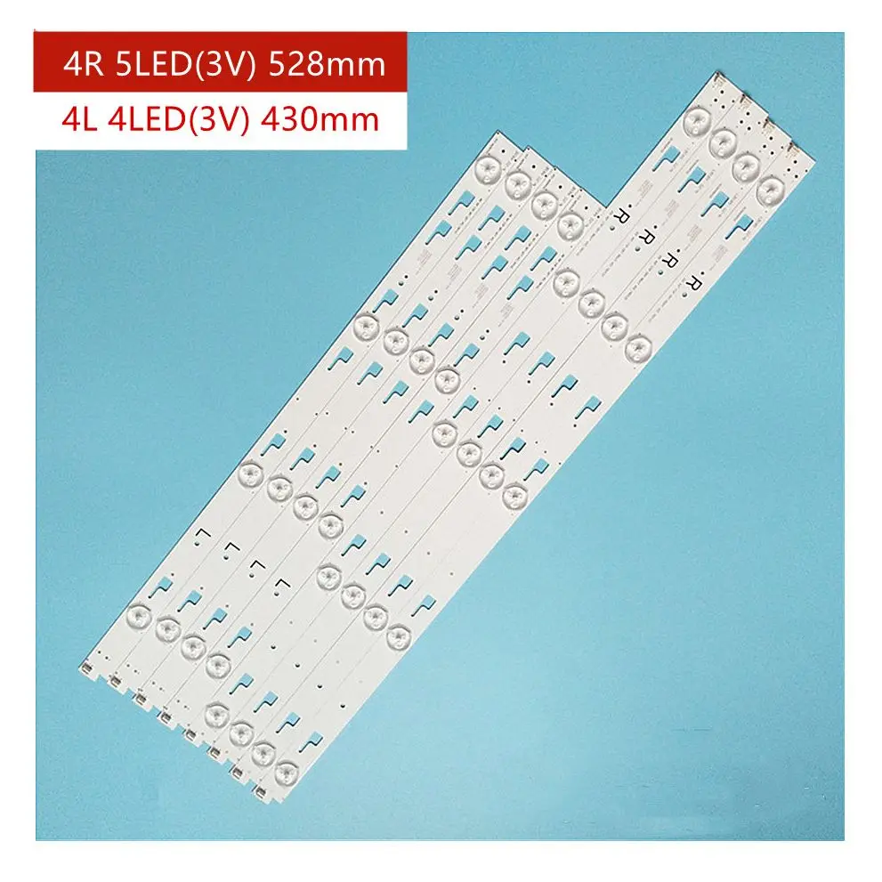 

Kit 8pcs LED Backlight stip for SONY KD-49X8005 KD-49X8005C SYV4942 KD-49X8000C SVY490A23_REV00_5LED_R L KD-49X7000D