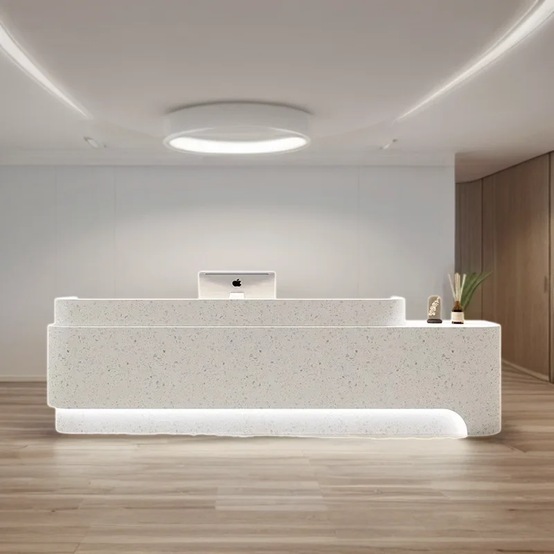 Мебель Парикмахерская Стойка регистрации Банковский стол Длинный продуктовый