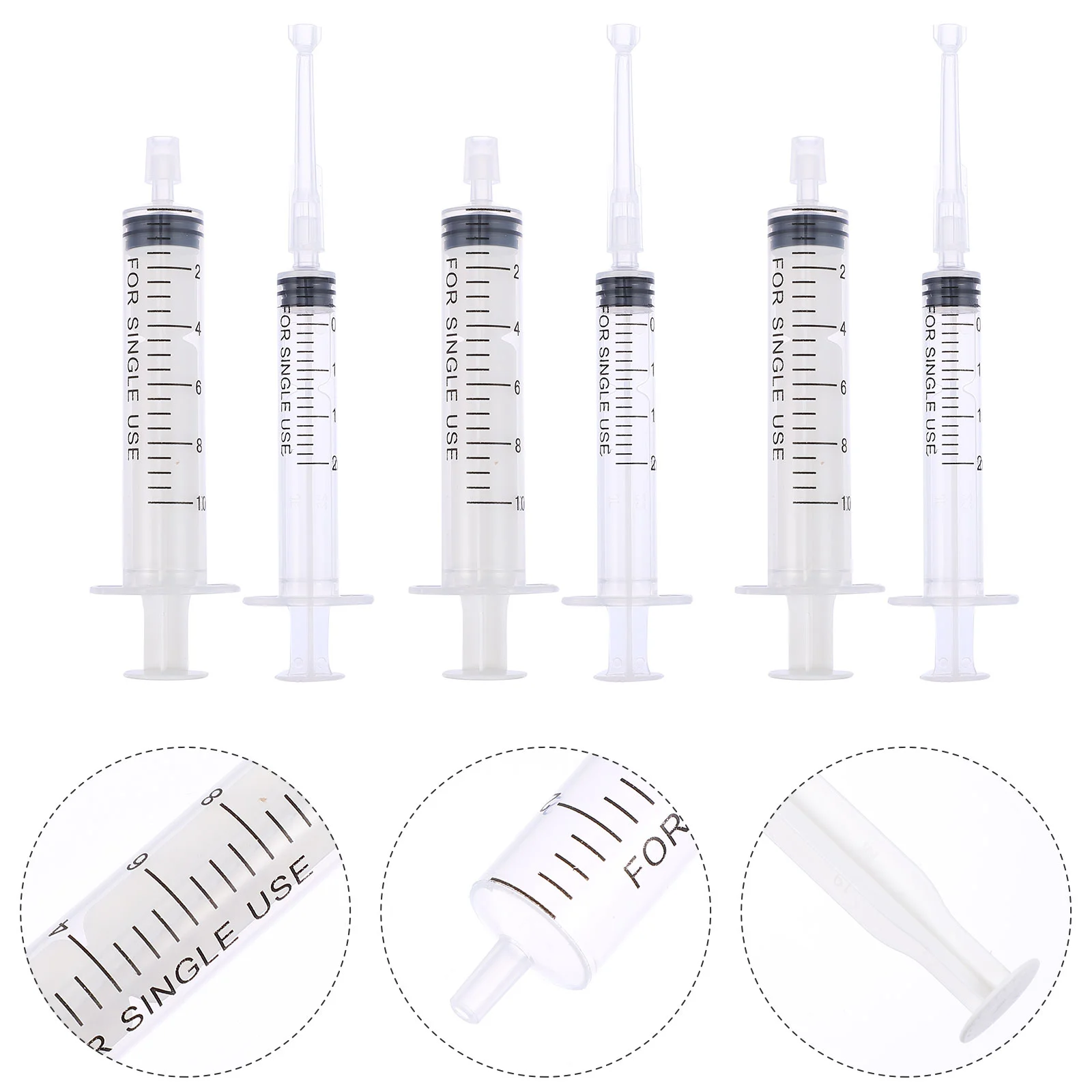 

10pcs Plastic Sealed Syringe Liquid Measuring Syringe Perfume Bottle Syringe
